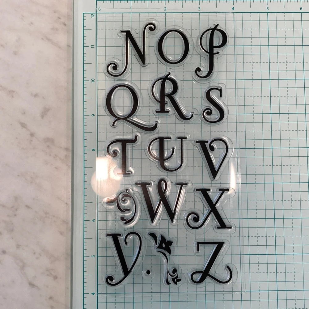 Inkadinkado Coffee House Alpha Clear Cling Stamps
